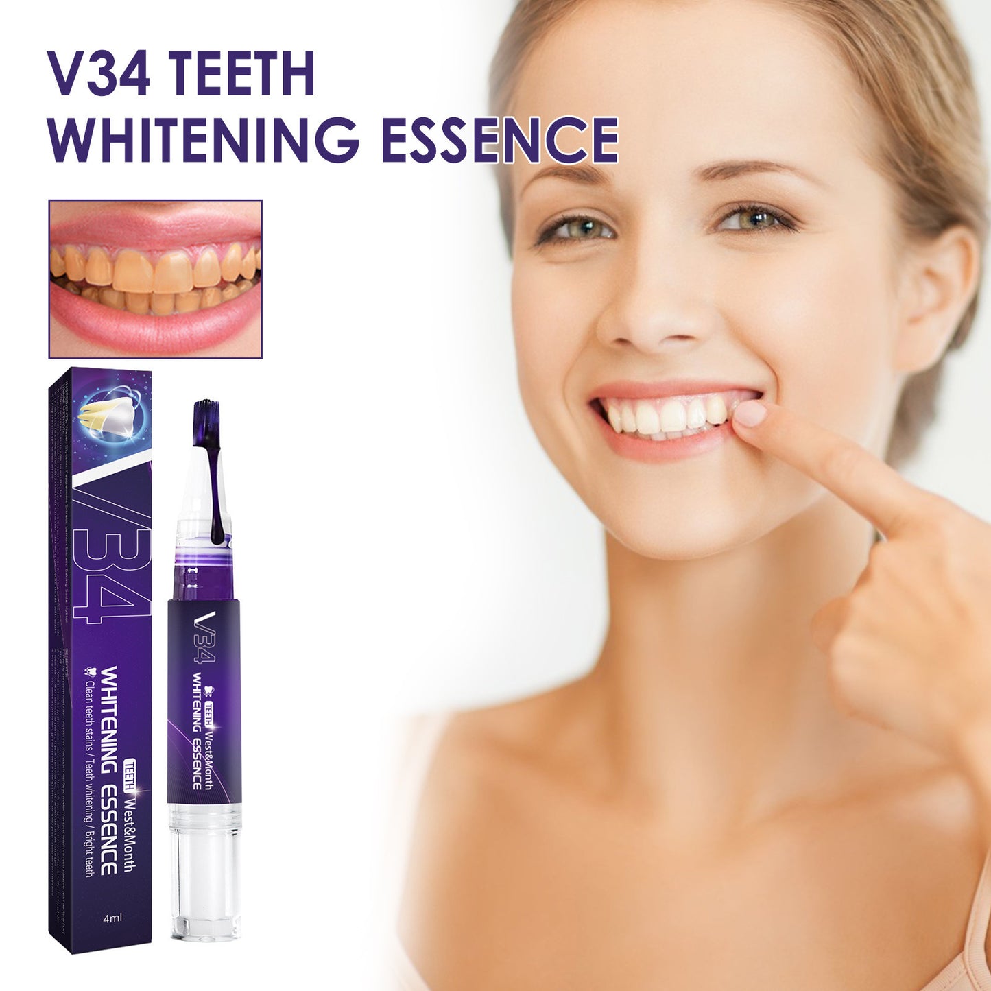 Purple Tooth Whitening Pen